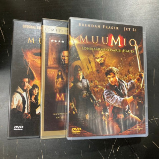 Muumio 1-3 4DVD (VG+-M-/M-) -toiminta-